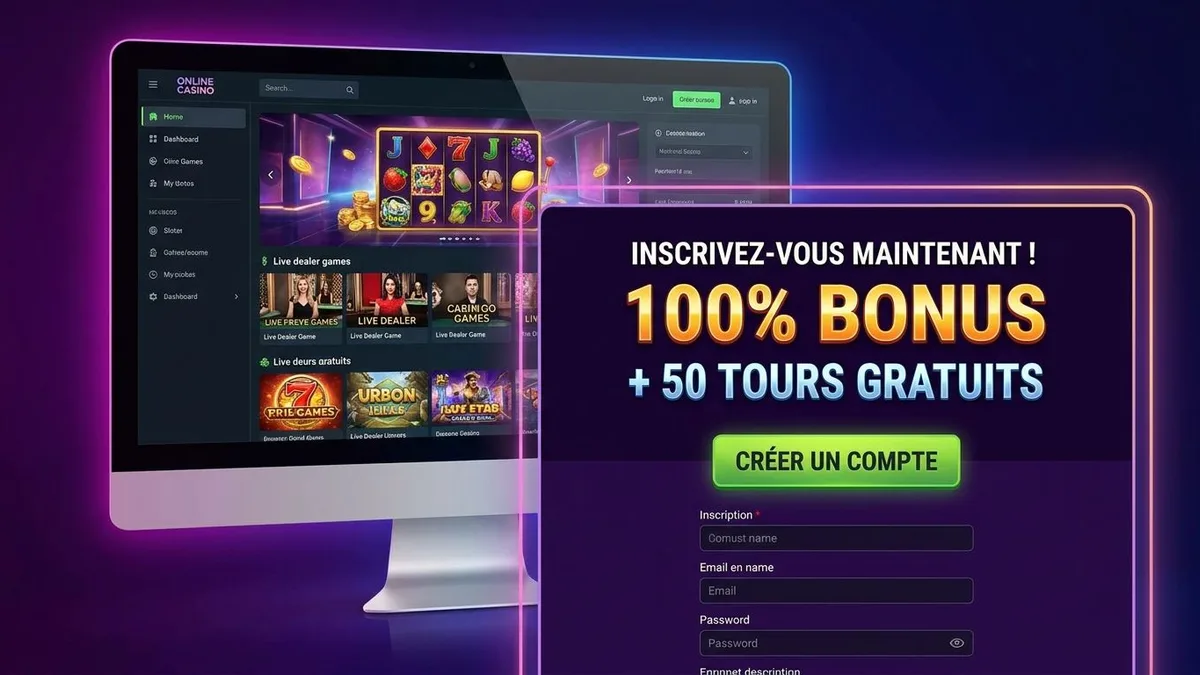 Inscription avec bonus